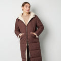 Bruine winter jas