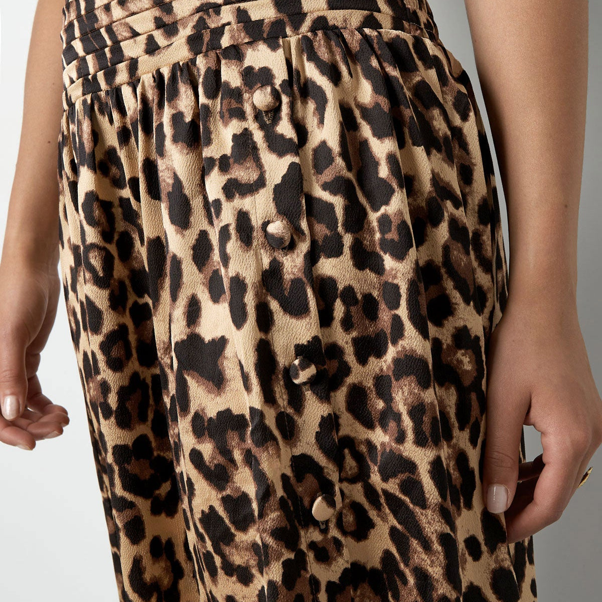 Leopard maxi skirt