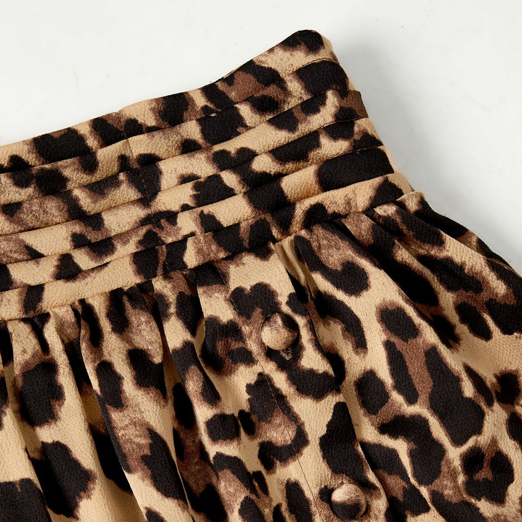 Leopard maxi skirt