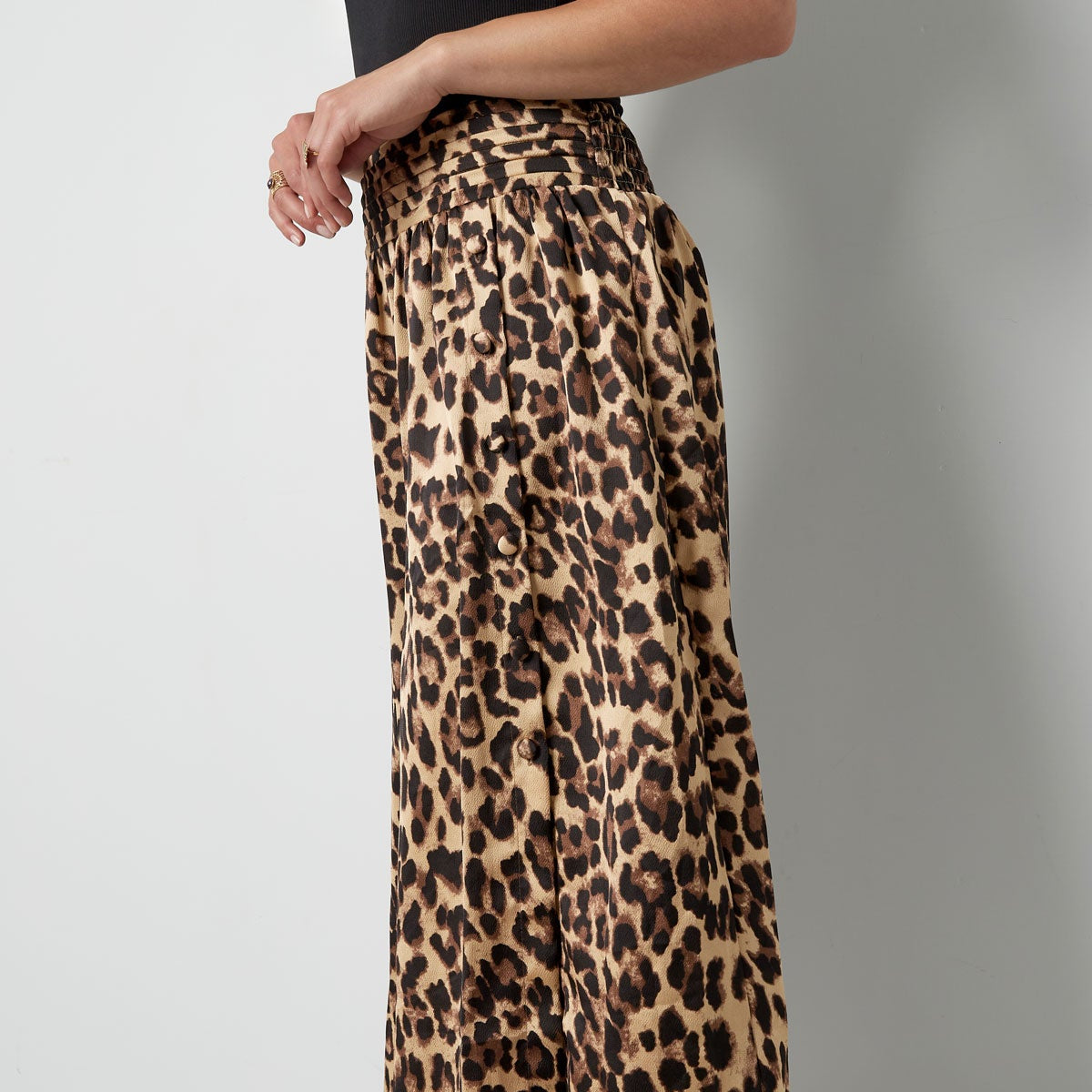Leopard maxi skirt
