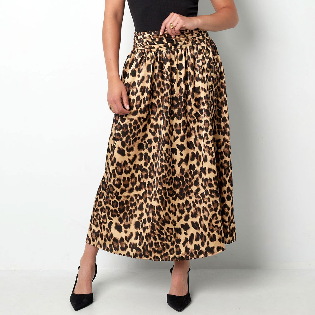 Leopard maxi skirt