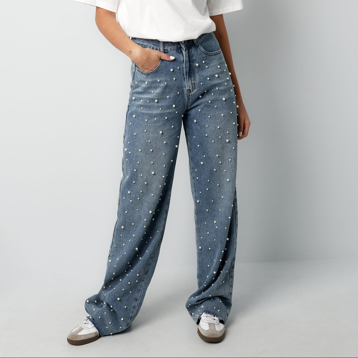 Straight jeans pearl