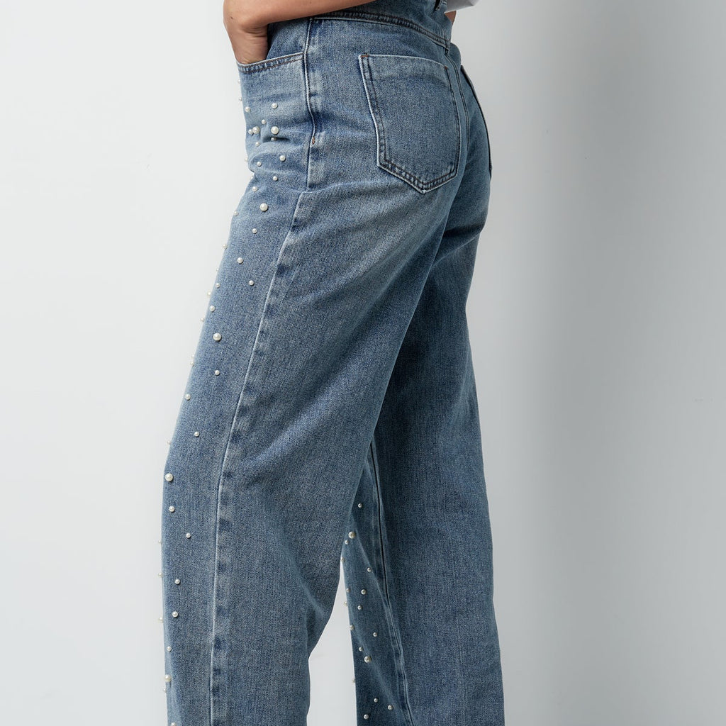 Straight jeans pearl