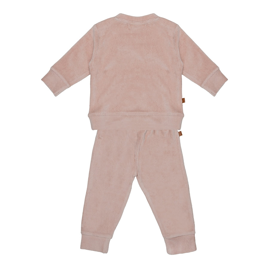 Cozy set roze velours