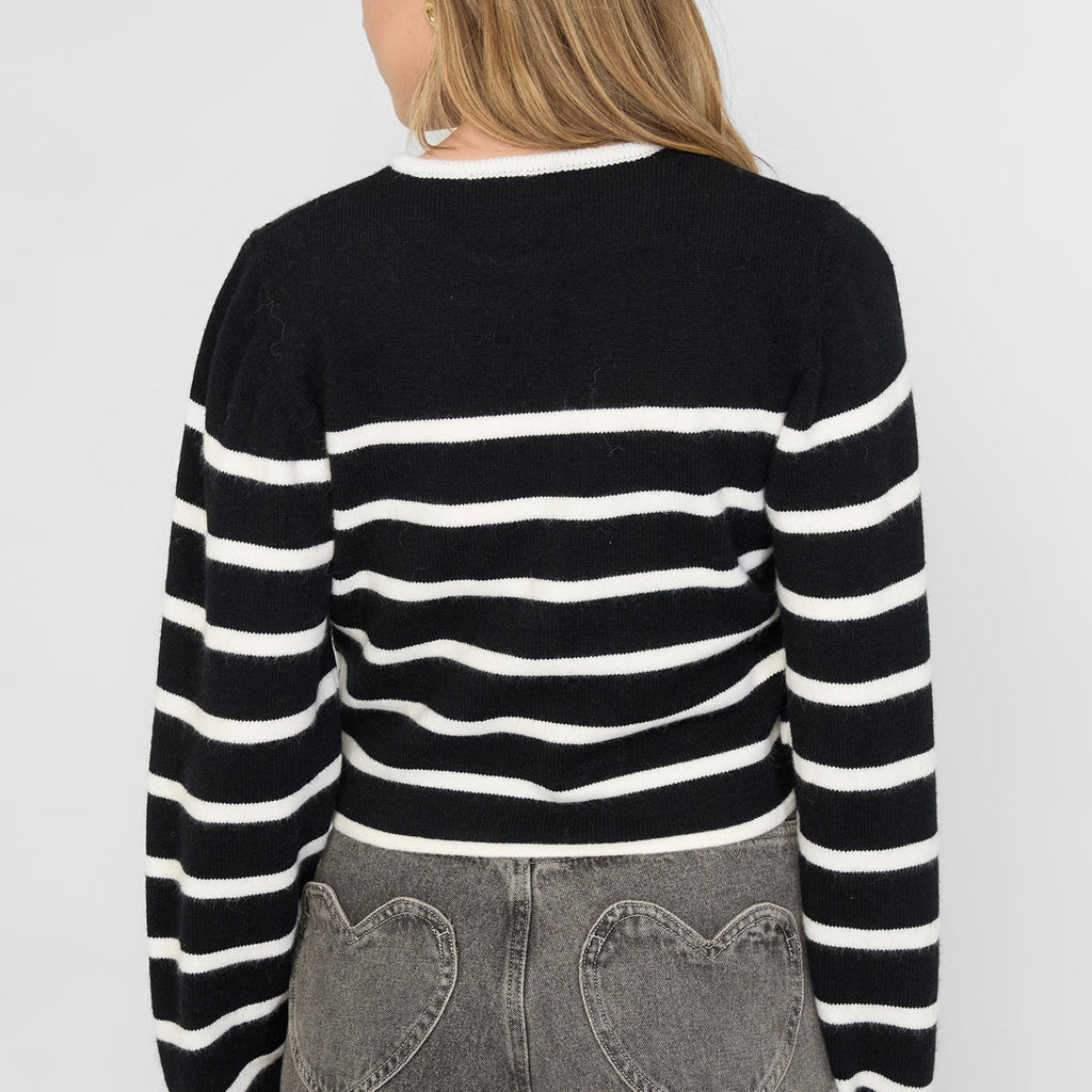 Lieve streep zwart/wit