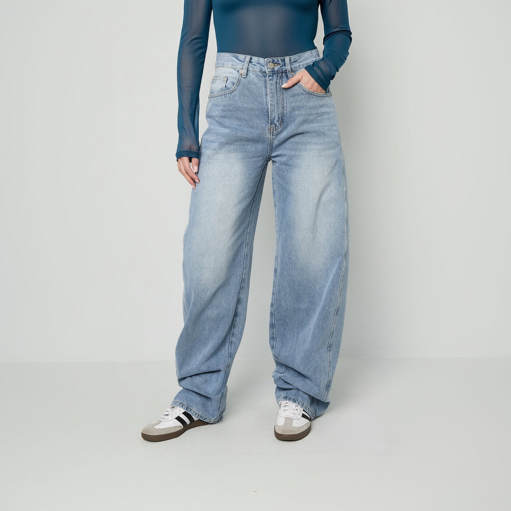 Ballon jeans blauw