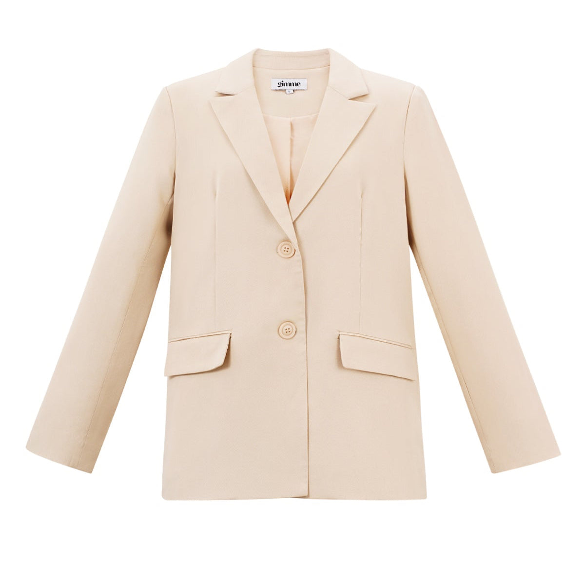 Strik blazer creme