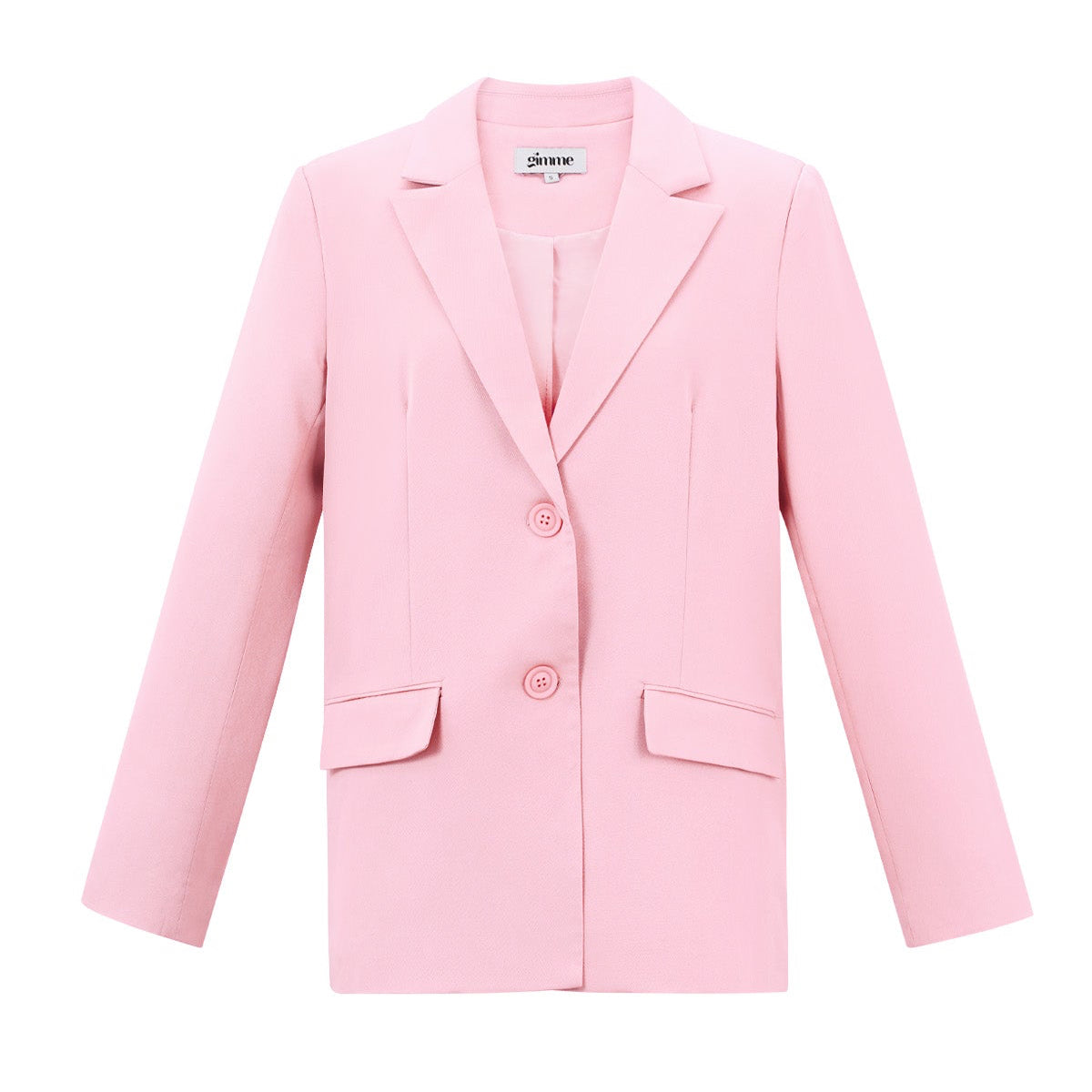 Strik blazer roze