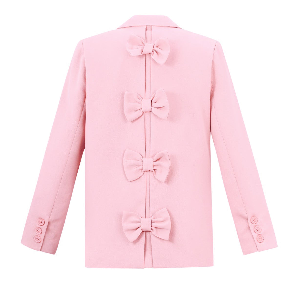 Strik blazer roze