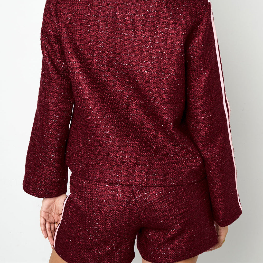 Tweed short rood