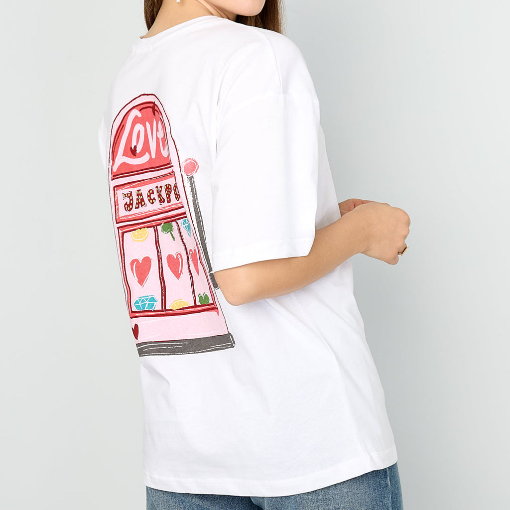 Love machine T-shirt wit