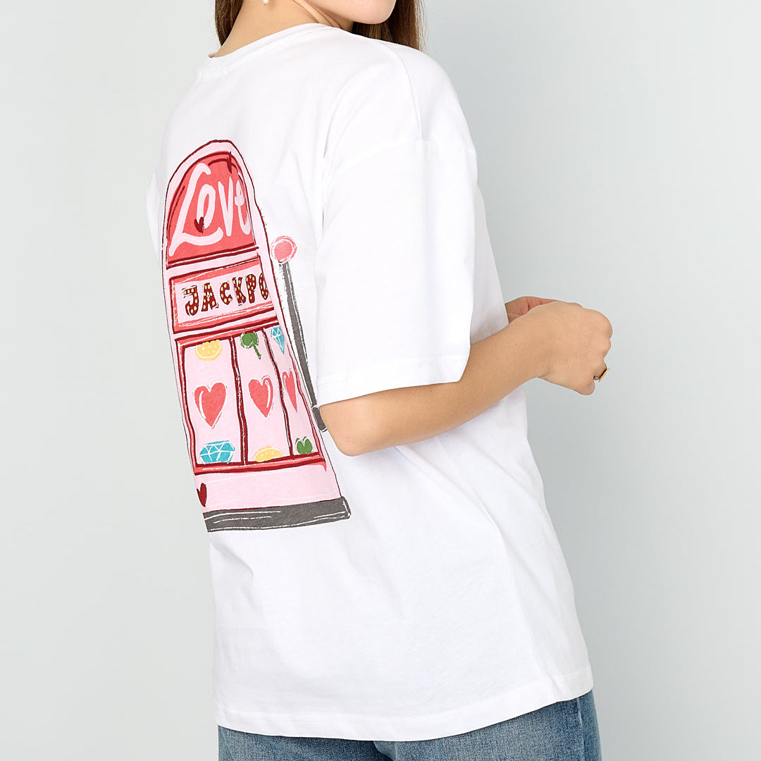 Love machine T-shirt wit