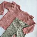 Rib longsleeve roze