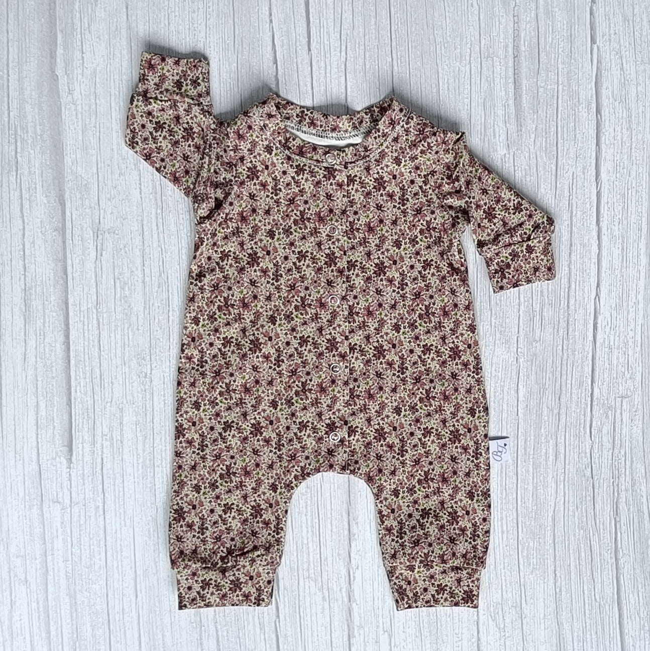 Bloemen boxpakje oud roze