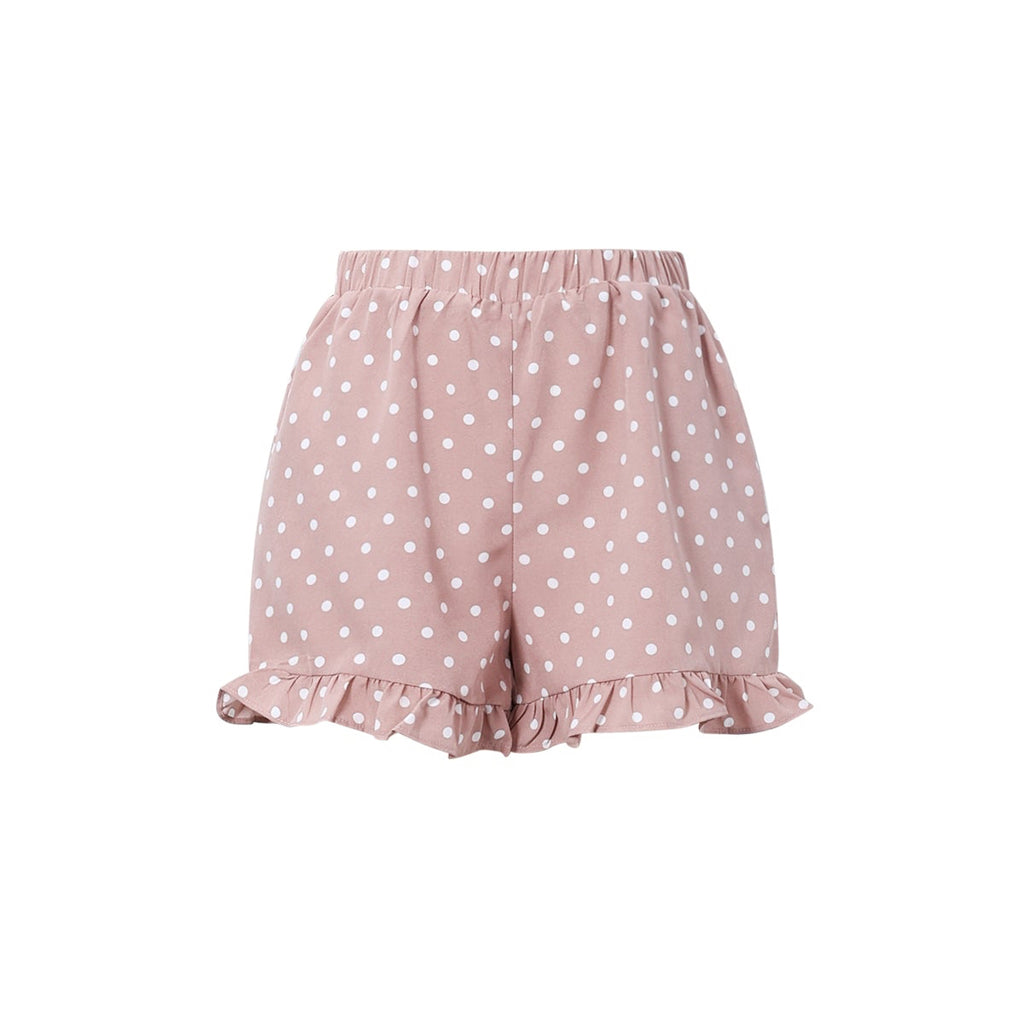Polkadot short roze