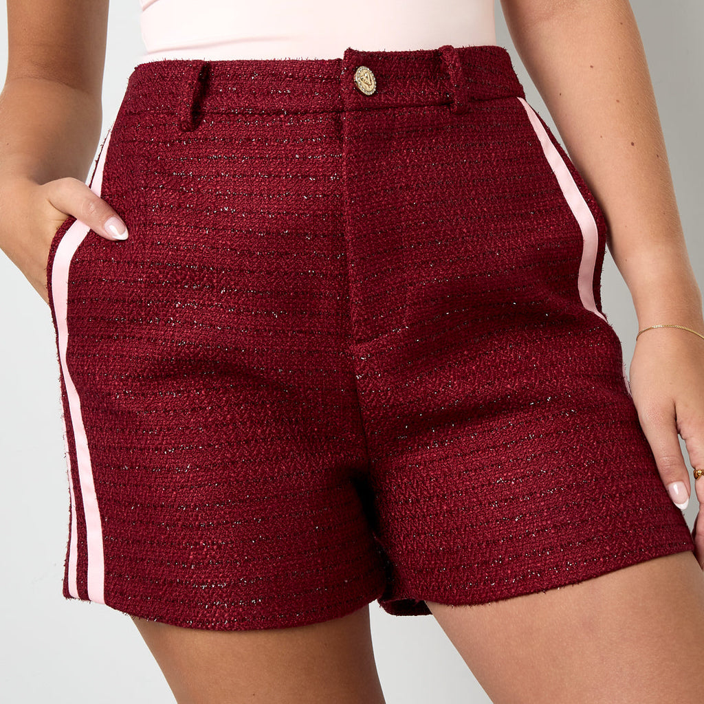 Tweed short rood