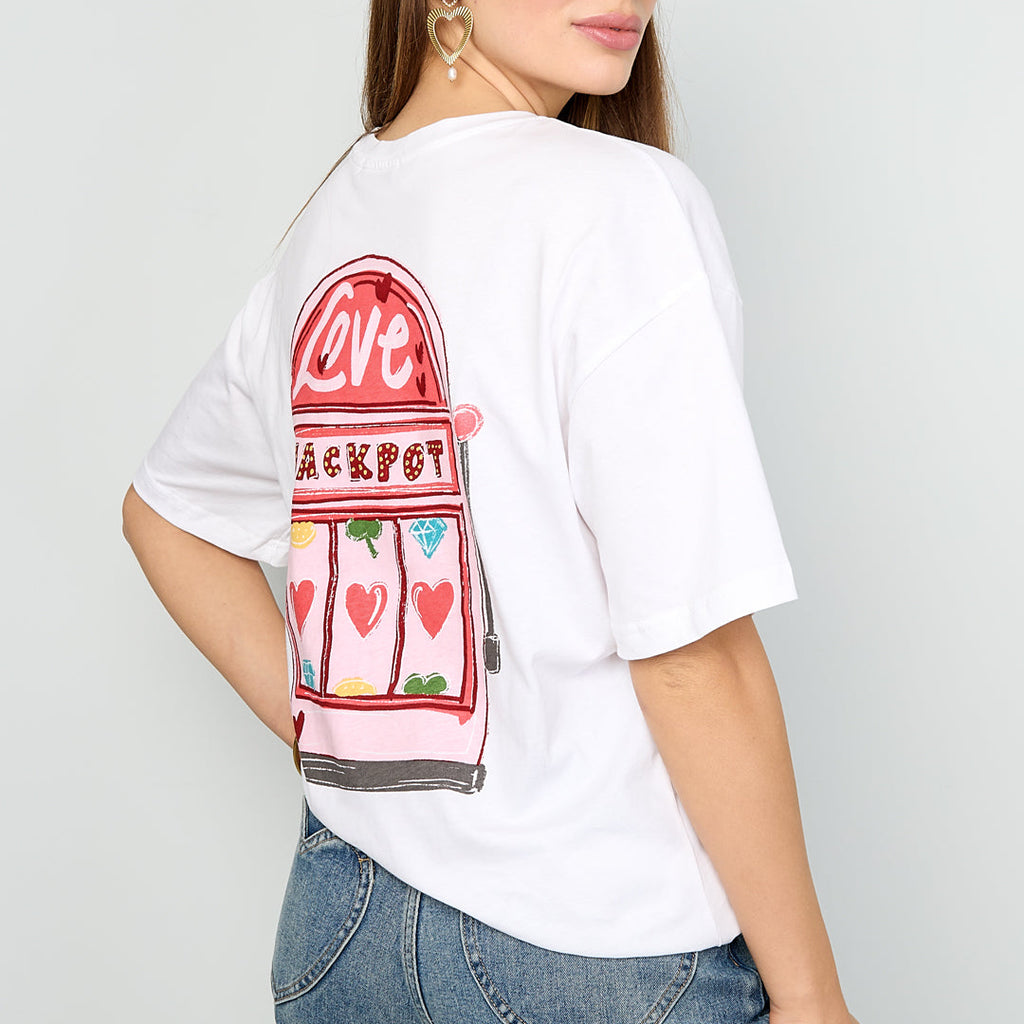 Love machine T-shirt wit