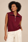 Gebreid gilet rood