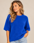 Gebreide trui blauw