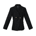 Structuur blazer zwart