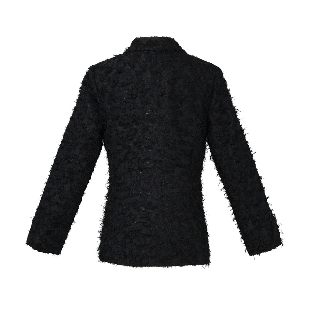 Structuur blazer zwart