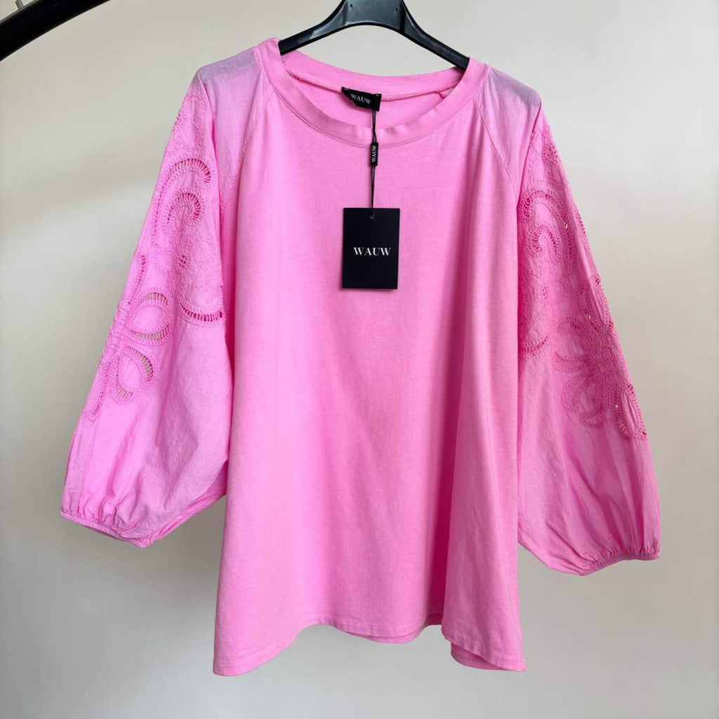 Embroidery tops diverse kleuren