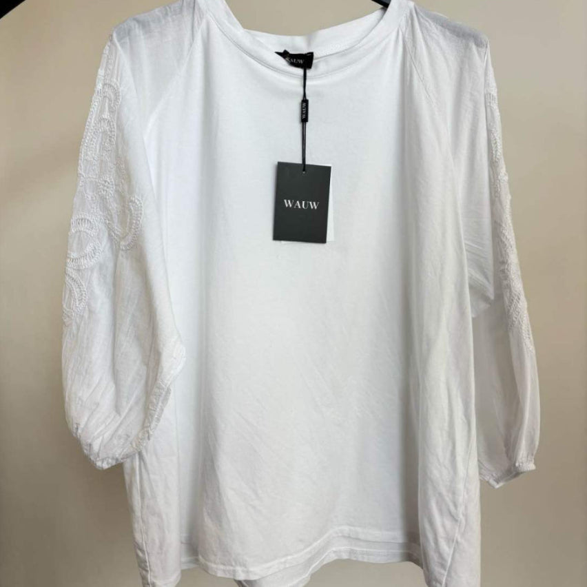 Embroidery tops diverse kleuren