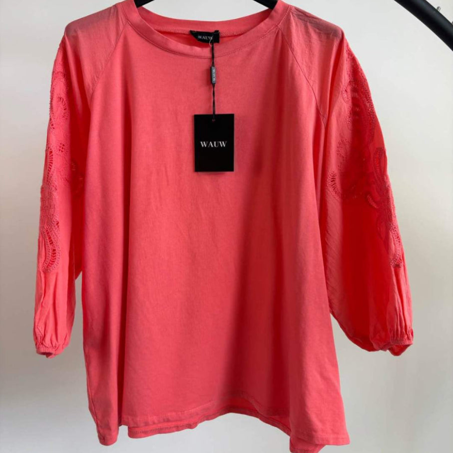 Embroidery tops diverse kleuren