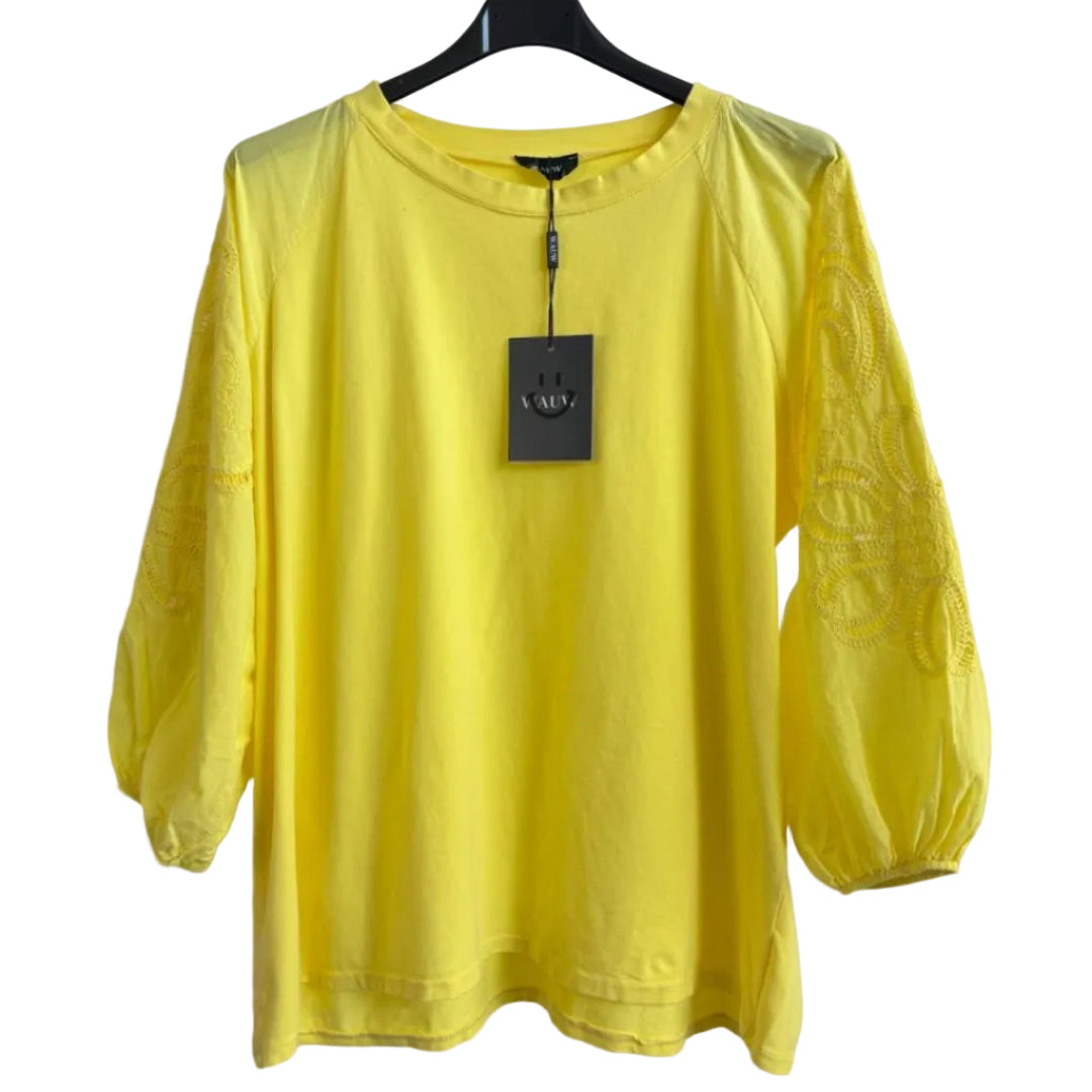Embroidery tops diverse kleuren