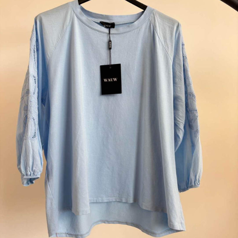 Embroidery tops diverse kleuren