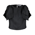 zwarte top strik
