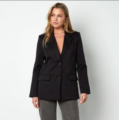 Strik blazer zwart