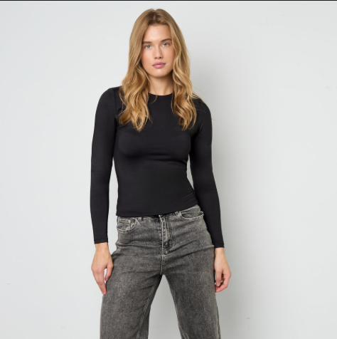 Basic longsleeve zwart