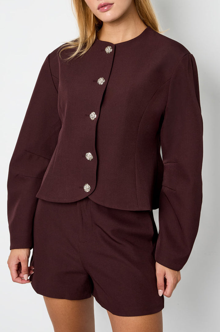 Cocoon jacket bordeaux