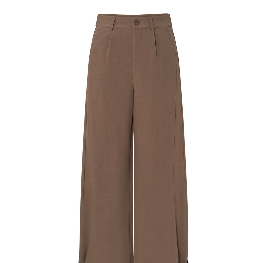 Bruine strik pantalon
