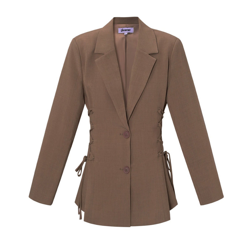 Getailleerde blazer met striksluiting