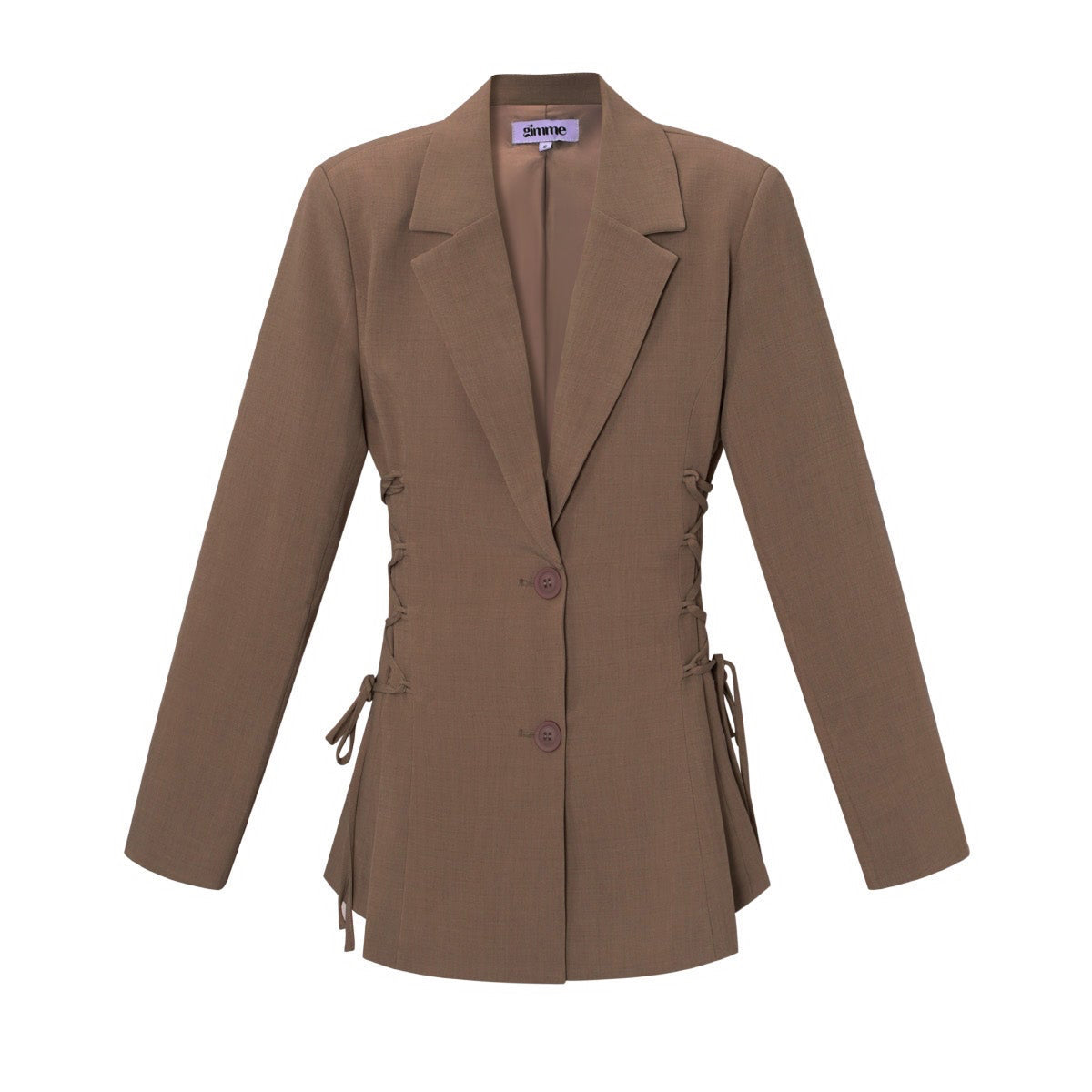 Getailleerde blazer met striksluiting