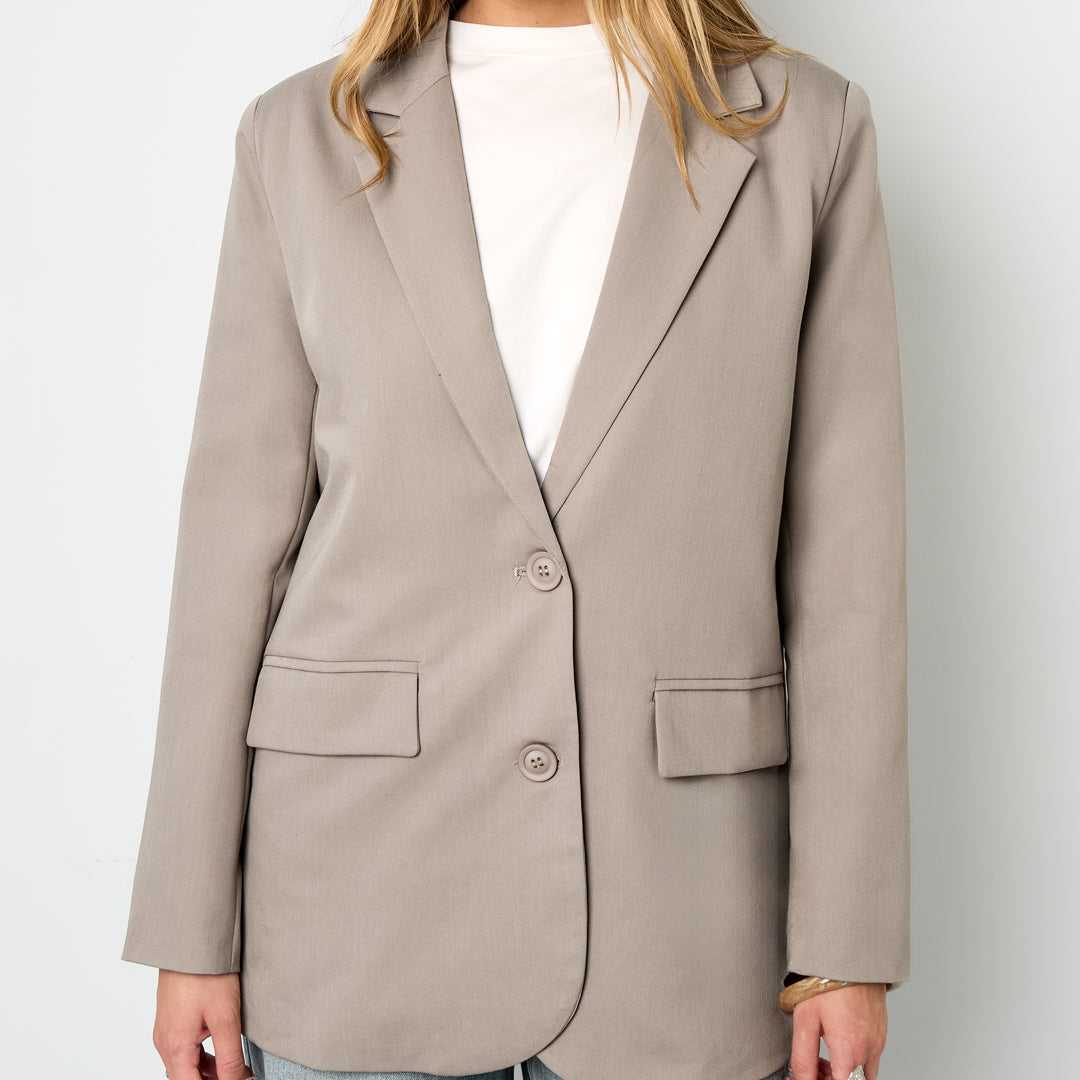 beige blazer