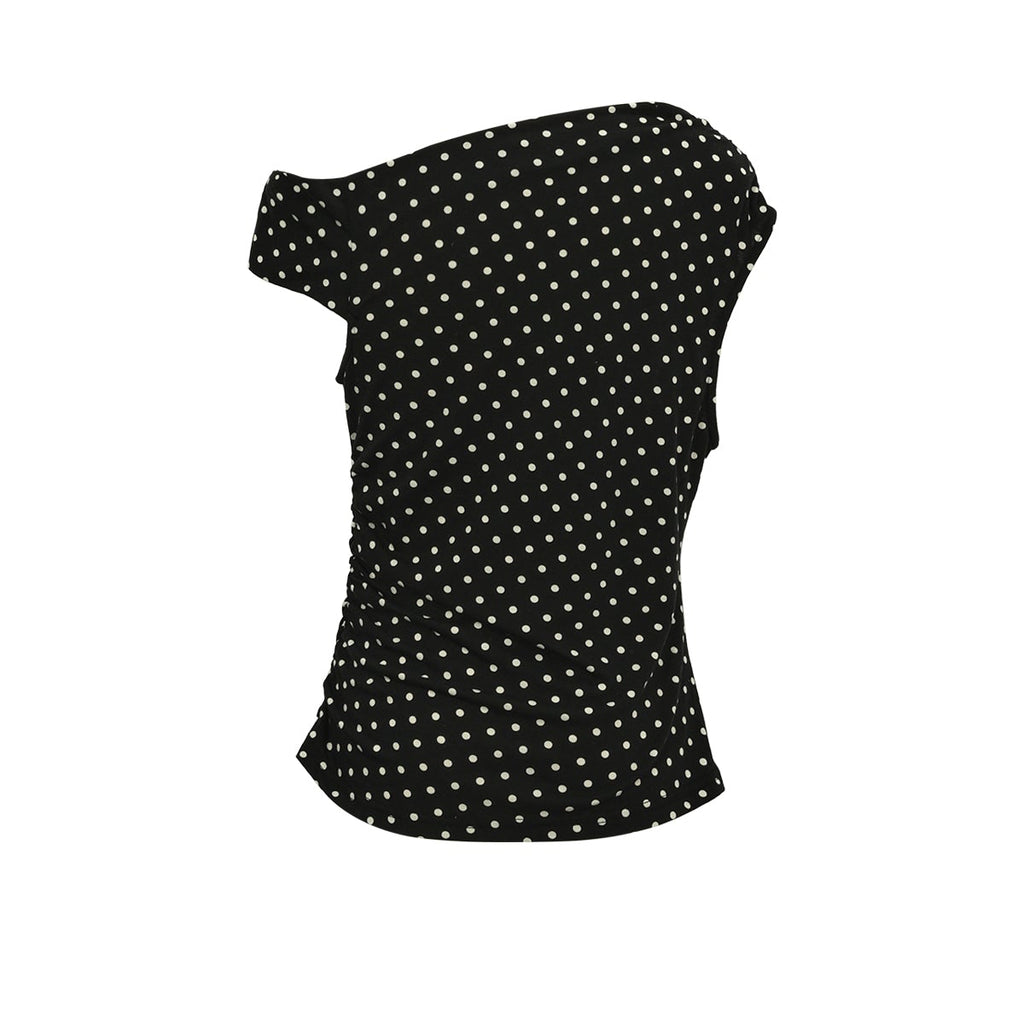 Polkadot top zwart