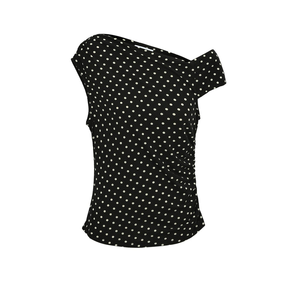 Polkadot top zwart