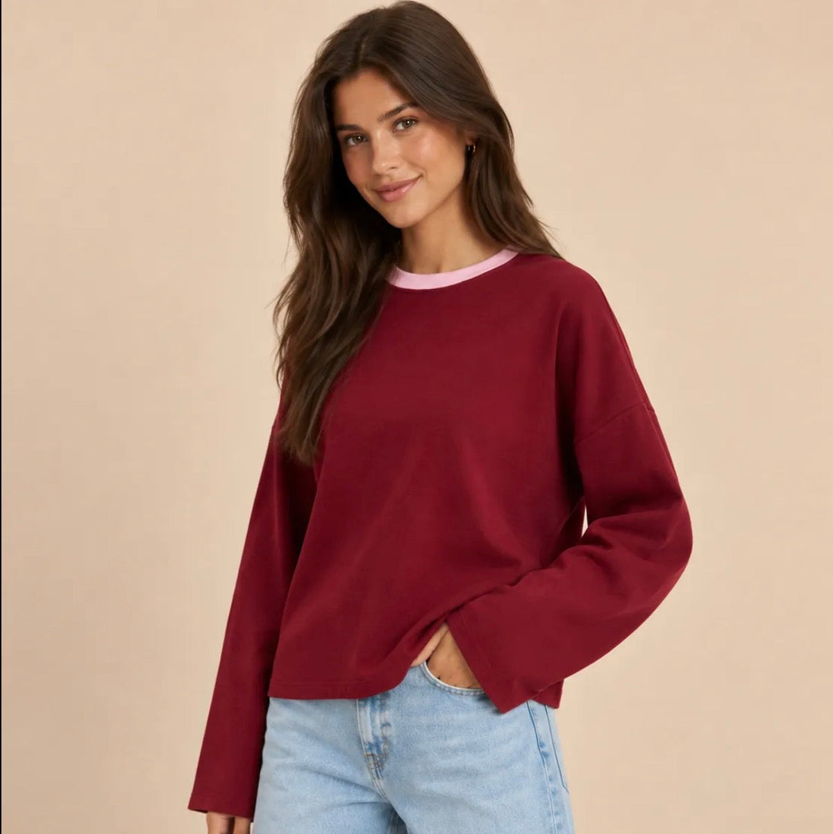 Longsleeve bordeaux