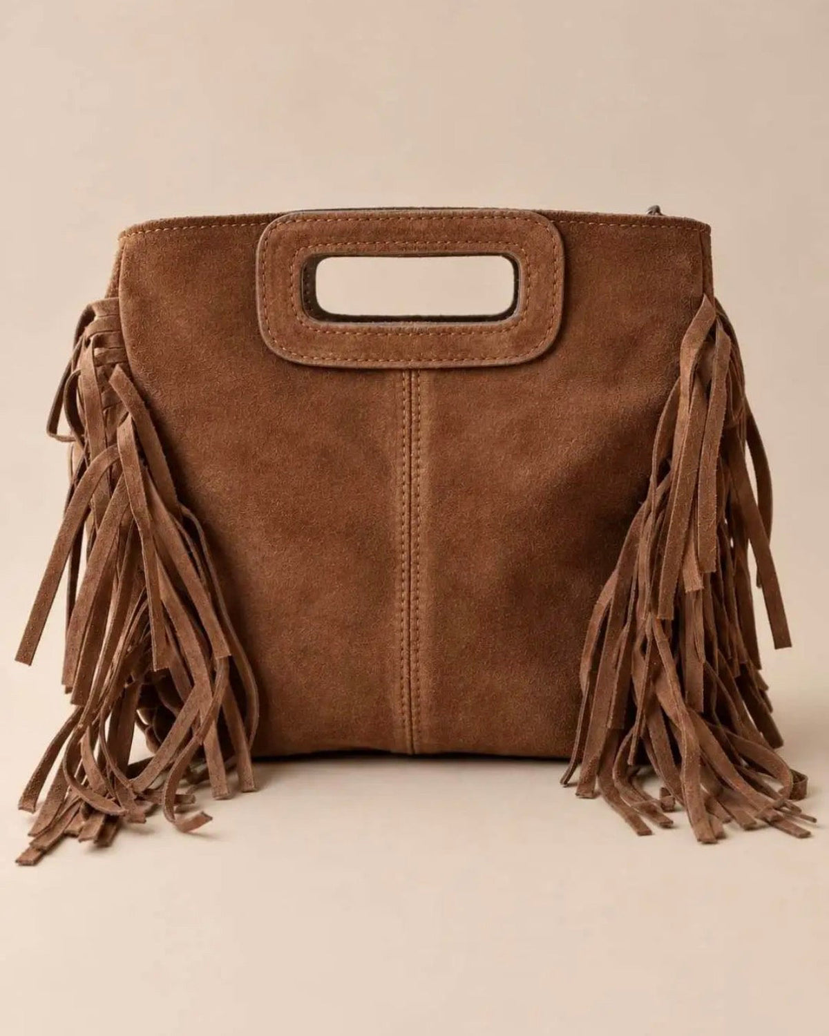 Ruffle bag brown