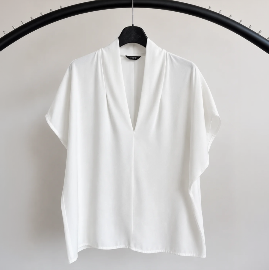 V-hals top wit
